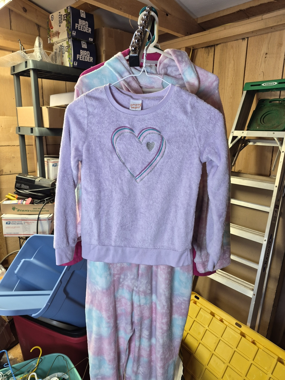 jumping beans Lavender Heart Plush Pullover Top Bin 65